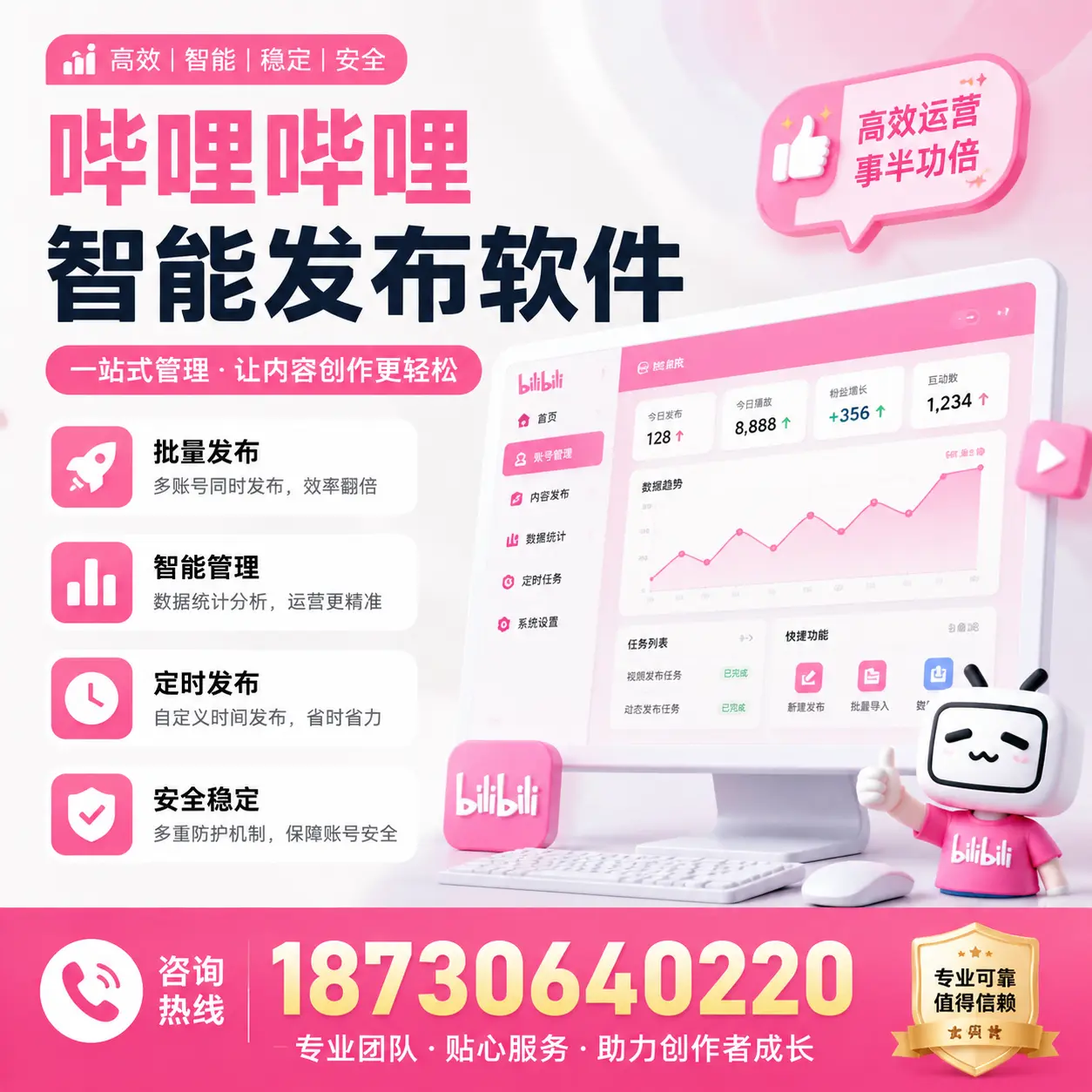 如何评估哔哩哔哩智能发布软件的ROI？防城港 企业必读